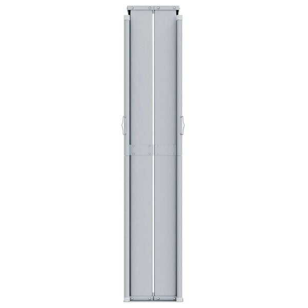 vidaXL Side Awning Cream Polyester, Steel, Aluminum Large Retractable