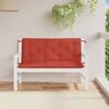 vidaXL Garden Bench Cushion Melange Red 100% Polyester 47.2x19.7x2.8 in