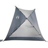 vidaXL Beach Tent Gray 107.9"x70.1"x66.9"/58.3" 185T Polyester