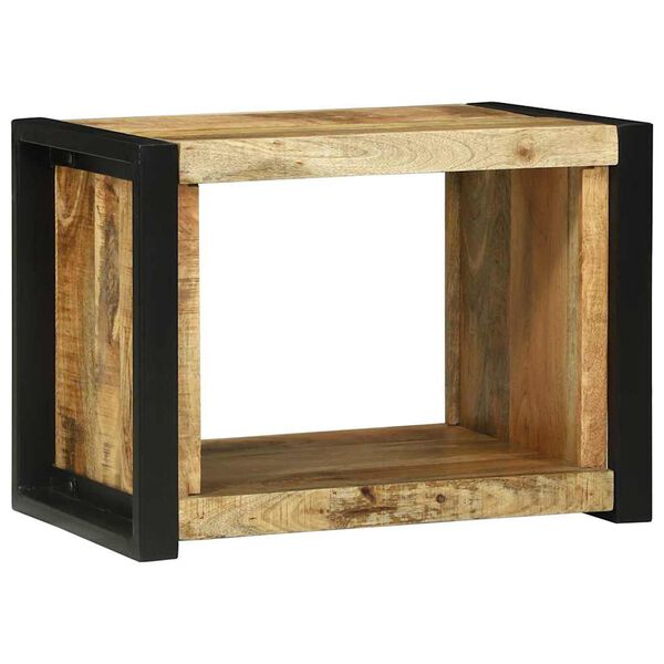 vidaXL Wall Cube with Shelf Brown 55 x 35 x 40 cm Solid Mango wood