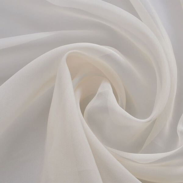vidaXL Voile Fabric 4.8 x 65.6' Cream