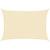 vidaXL Sunshade Sail 1.75 oz/ft² Cream 6.6x9.8' HDPE