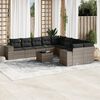 vidaXL Garden Sofa Set Grey, Dark grey