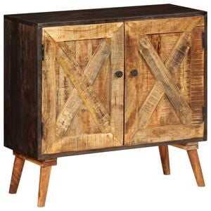 vidaXL Sideboard Brown Solid Mango Wood Medium Sideboard Rectangular