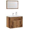 vidaXL 2 Piece Bathroom Furniture Set Old Wood Engineered Wood