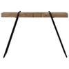 vidaXL Console Table Natural Wood and Black Reclaimed Teak Medium
