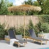 vidaXL Garden Parasol Brown Bamboo pole, Banana leaf roof