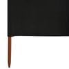 vidaXL Wind Screen Black Non-woven fabric, Wood 236.2 x 63.0 in Foldable