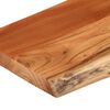 vidaXL Wall Shelf Natural wood Solid acacia wood 31.5 x 7.9 x 1.0 in