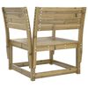vidaXL Garden Chair Natural Wood Vacuum Pressure Treated Pinewood Standard