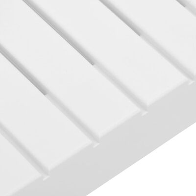 vidaXL Patio Lounge Table Plastic White