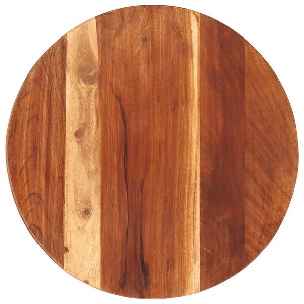 vidaXL Table Top Solid Wood Acacia Round 0.98"-1.06" 15.7"