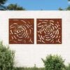 vidaXL Garden Wall Decoration Standard metal color turns rusty over time