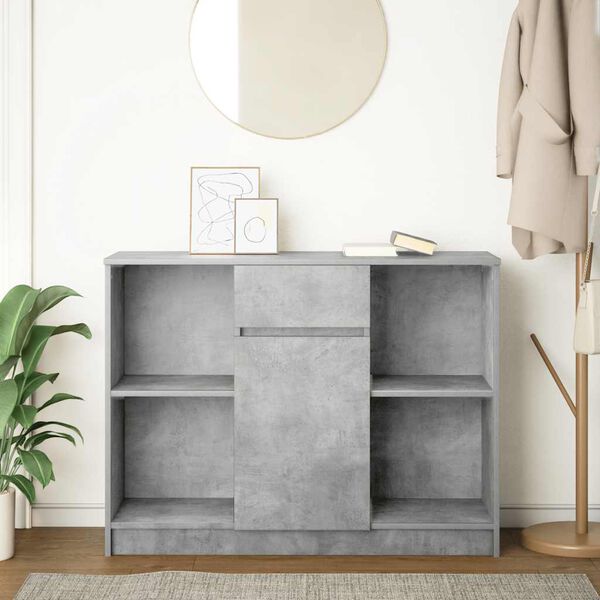 vidaXL Sideboard Concrete grey Engineered wood Large Sideboard