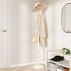 vidaXL Coat Stand White Powder-coated iron, solid beech wood