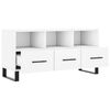 vidaXL TV Cabinet White Engineered Wood Medium TV Cabinet Rectangular
