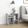 vidaXL Bedside Cabinet Set of 2 Concrete Grey Engineered Wood Medium