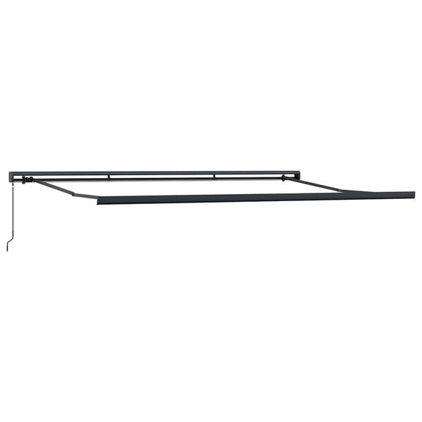 Awning Manual Anthracite 177.17" x 118.11" Metal
