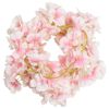 vidaXL Christmas Flower Garland Light Pink