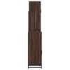 vidaXL Bathroom Furniture Set Brown Oak Engineered Wood, Metal Large
