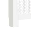 vidaXL Radiator Covers 2 pcs White 44.1"x7.5"x32.1" MDF