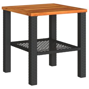 vidaXL Garden Table Black and Brown