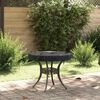vidaXL Outdoor Table Cover 28.35 x 28.35 x 3.94 in 210D Oxford Fabric