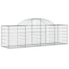 vidaXL Gabion Basket Set of 50 Silver Galvanized iron Large Durable