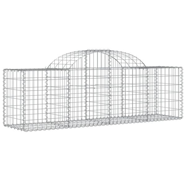 vidaXL Gabion Basket Set of 50 Silver Galvanized iron Large Durable