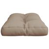 vidaXL Pallet Cushion Taupe Polyester Medium Outdoor Cushion