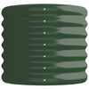 vidaXL Garden Raised Bed Green Powder-coated steel Medium Durable