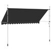 vidaXL Window Awning Anthracite Polyester with PU coating Large