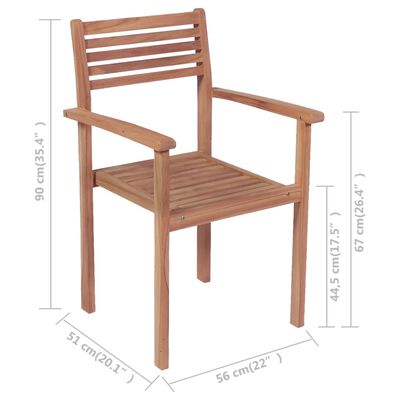 vidaXL Patio Chairs 2 pcs with Taupe Cushions Solid Teak Wood