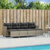 vidaXL Garden Sofa Set Light Grey Poly Rattan Large Modular