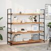 vidaXL Floating Shelves 4 pcs 47.2x15.7x1.6" Oil Finished Solid Wood Acacia