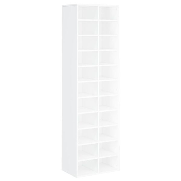 vidaXL Shoe Cabinet White Engineered wood Large Shoe Cabinet