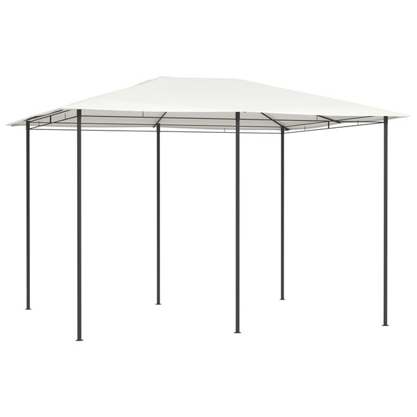 vidaXL Gazebo Cream Fabric 9.8x13.1x8.5 ft Durable Gazebo