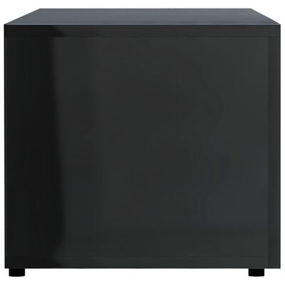 vidaXL TV Cabinet High Gloss Black 47.2"x13.4"x11.8" Engineered Wood