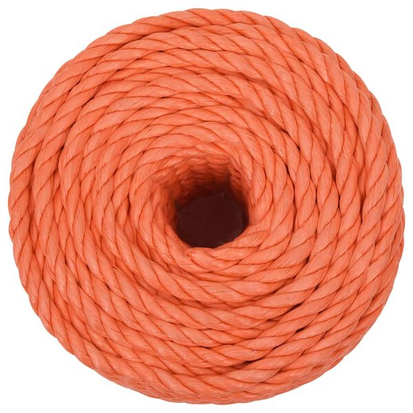 vidaXL Work Rope Orange 0.94 " 328.1 ' Polypropylene