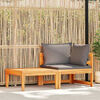 vidaXL Garden Lounge Set Dark grey, Natural wood