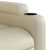 vidaXL Electric Massage Recliner Chair Cream
