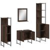 vidaXL Bathroom Cabinet Set Brown Oak