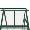 vidaXL Greenhouse Green and Transparent Aluminum, Polycarbonate Large