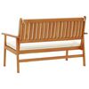 vidaXL Garden Bench with Cushion Brown Solid Acacia wood