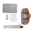 vidaXL Family Tent Tipi 6-Person Gray and Orange Waterproof