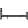 vidaXL Bed Frame Sonoma Oak Engineered wood, Steel Full Bed Frame