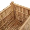 vidaXL Garden Raised Bed Brown 70 x 35 x 70 cm bamboo