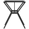vidaXL Dining Table Leg Black Powder-coated steel Medium