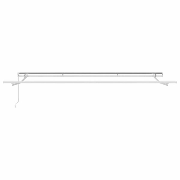 vidaXL Awning Manual White 196.9"x 118.1" Metal