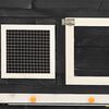 vidaXL Rabbit Hutch Grey and White